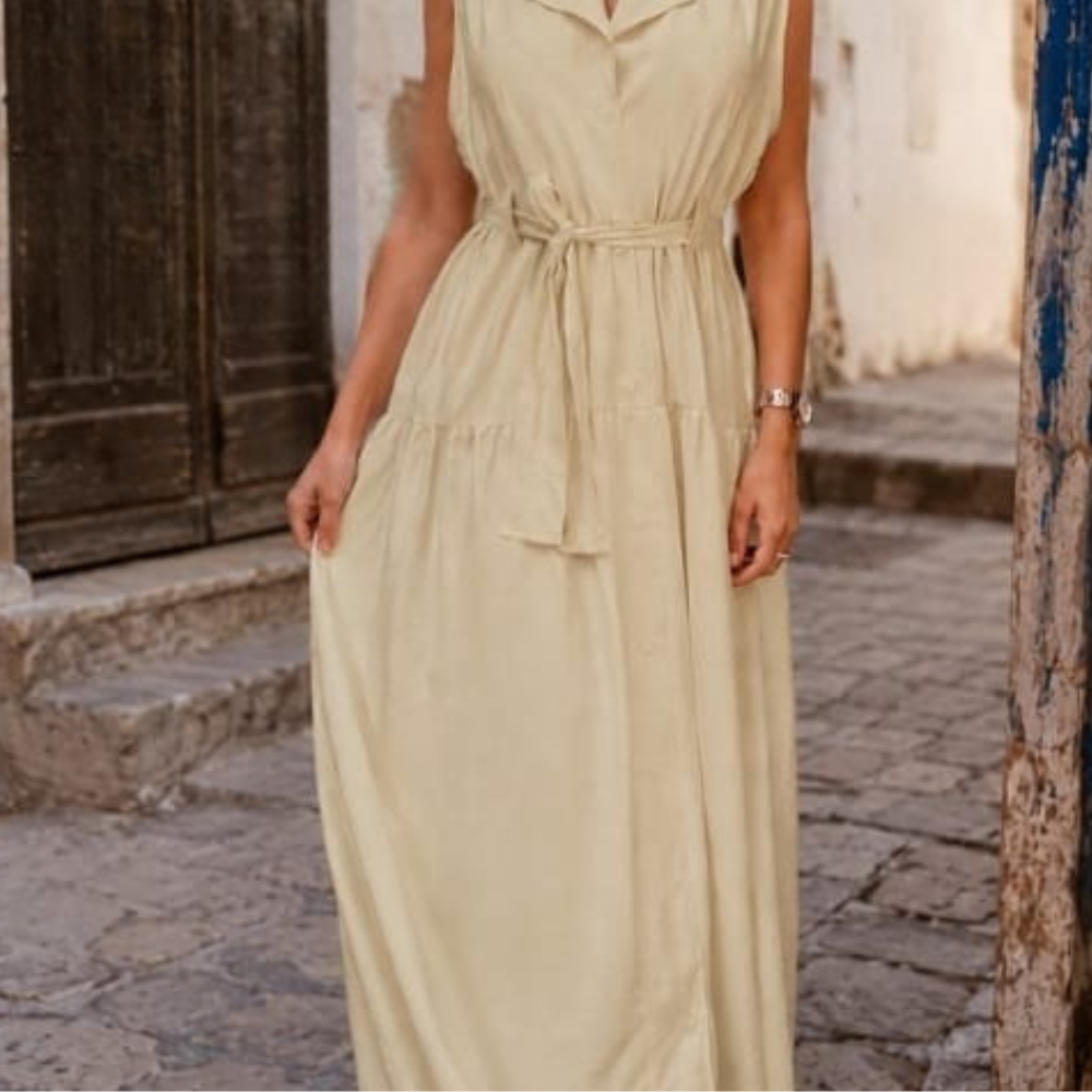 ROBE CHEMISE SANS MANCHE