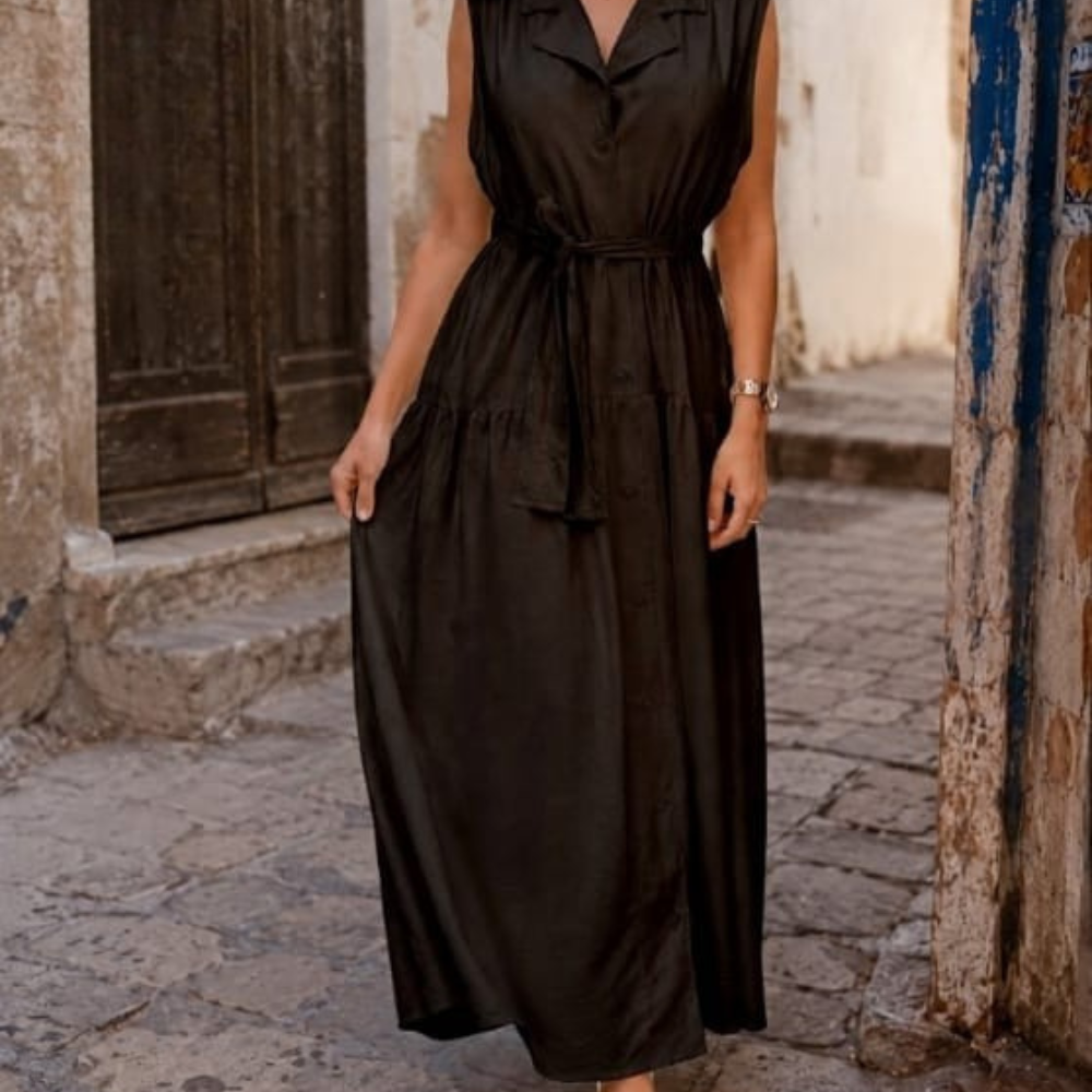 ROBE CHEMISE SANS MANCHE