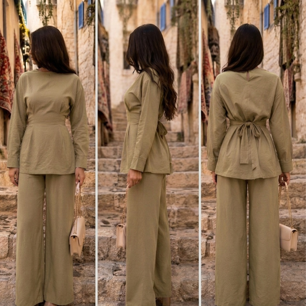 ENSEMBLE   PANTALON EN LIN