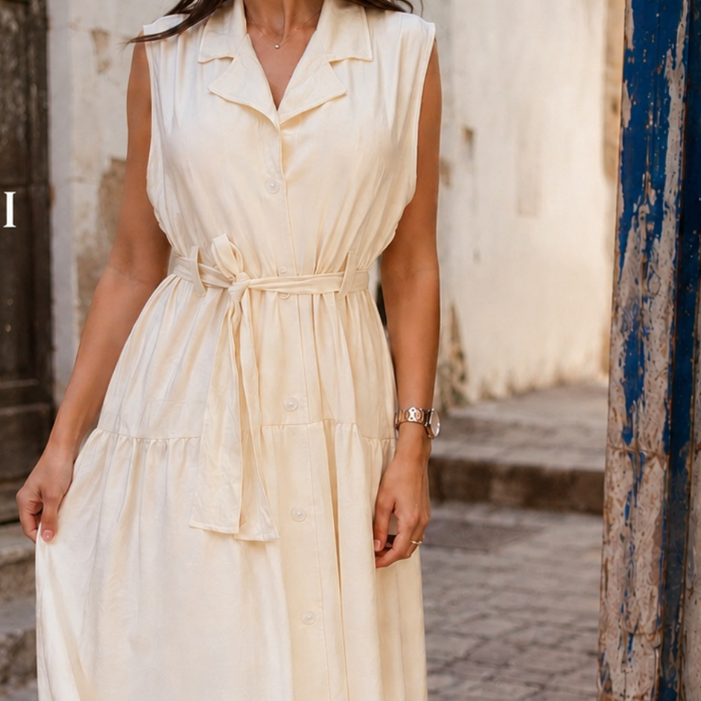 ROBE CHEMISE SANS MANCHE
